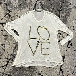 Lauren Moshi Love Longe Sleeve Knit Top